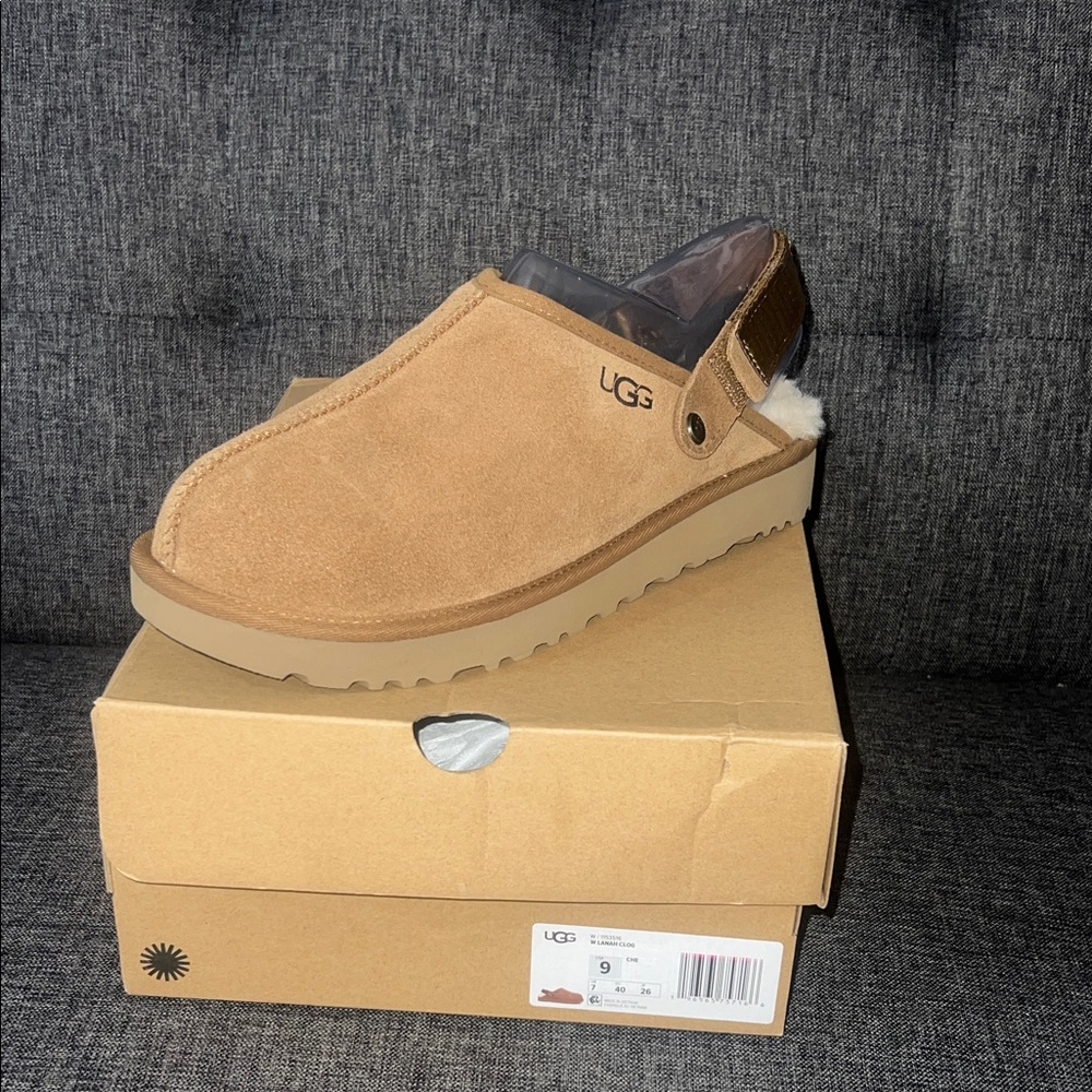 UGG Chestnut Suede Slip-On Mules *BRAND NEW NEVER WORN*